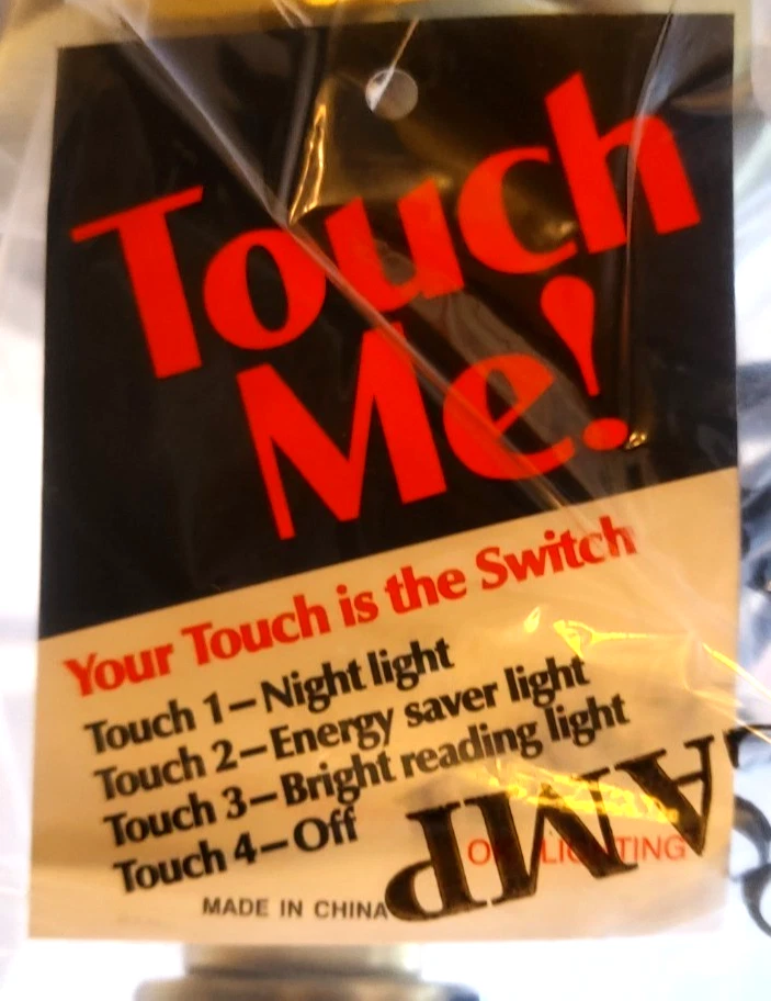 OK Lighting Vintage Native American Indian 3 Way Touch Lamp Brushed Gold 14 inch - Image 3 of 4