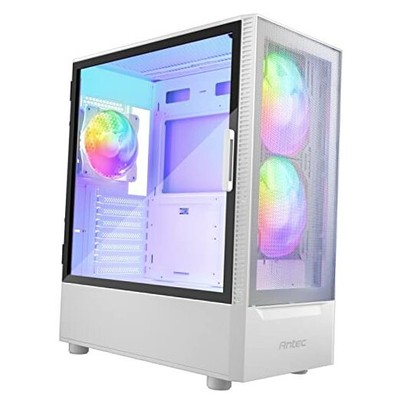  NX410 ATX Mid-Tower Case, Tempered Glass Side Panel, Full Side View, Pre 