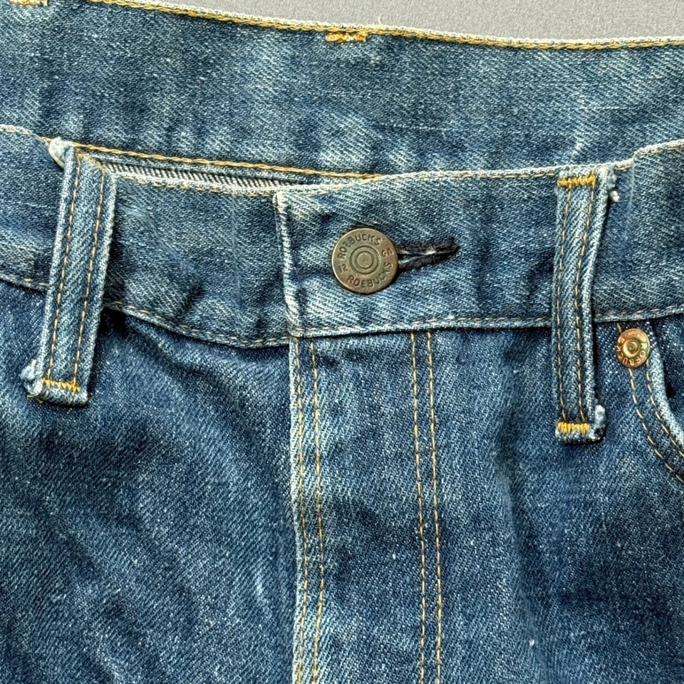 Pantalones de mezclilla vintage para hombre Roebucks azules talla 34x32 bootcut estilo clásico Foto 4 de 4