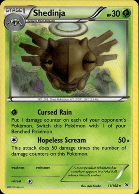 Shedinja Rare ROS XY - Roaring Skies 11/108 LP