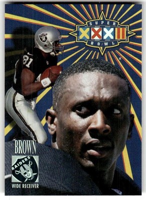 1998 Collector's Edge Super Bowl Card Show Tim Brown #/1000 #17