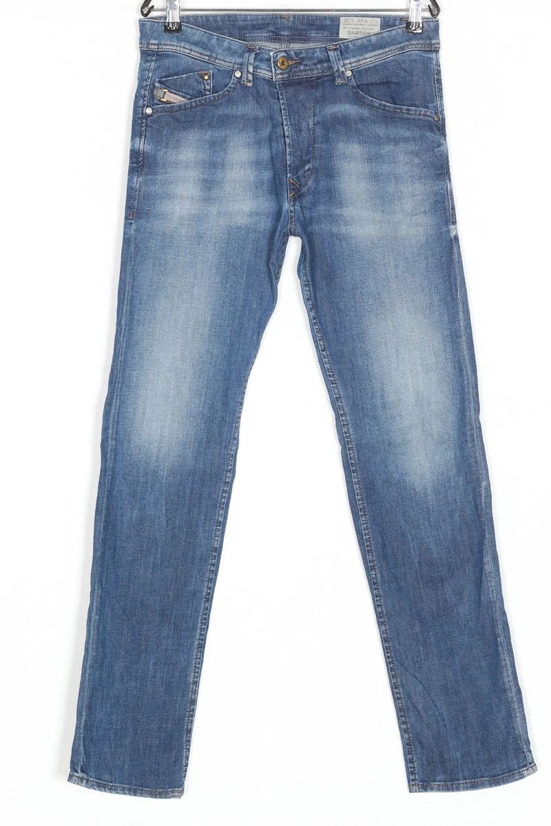 Jean Diesel Darron Slim Conique Pour Homme - Taille W33 L32 - Bleu Délavé - Occasion Très Bon état