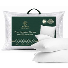 Par de almohadas de algodón egipcio