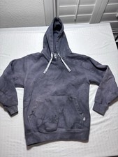 Pro Club Hoodie Women  s Small Purple Gray Heavyweight Sweatshirt Pullover