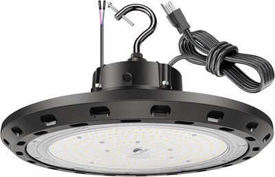 150W UFO LED High Bay Light 22500LM Dimmable IP65 for Garage & Warehouse