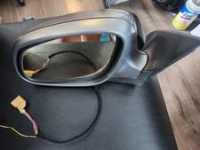 2003 - 2006 Porsche Cayenne Left Driver Side Mirror Lh Black Silver Oem E1010716 2003 - 2006 Porsche Cayenne Left Driver Side Mirror Lh Black Silver Oem E1010716