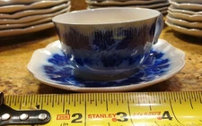 VINRANKA PERCY Sweden small cup and saucer set Flow Blue tea coffee GEFLE