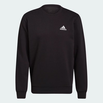 Adidas Fleece Sweatshirt GV5295 Black Men s NWT Pullover S L XL XXL