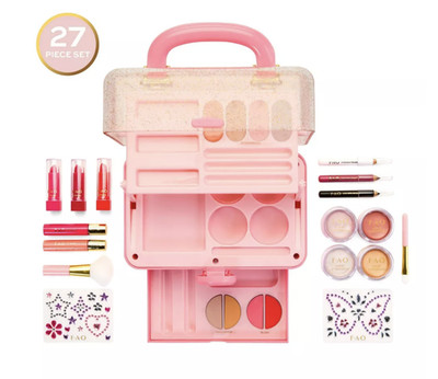 FAO Schwarz Girls' Makeup Organizer Portable Toy New With Box
