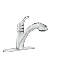 Moen CA87316 Renzo 1-Handle Low Arc Pullout Kitchen Faucet - Chrome