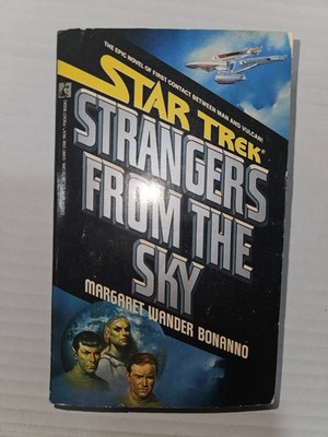 Star Trek Strangers From The Sky Bonanno 1987 First Contact Pocket Books SciFi
