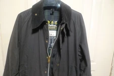 BARBOUR -A145 BEAUFORT WAX COTTON JACKET - MADE @ UK - BLACK - SHABBY CHIC -  46