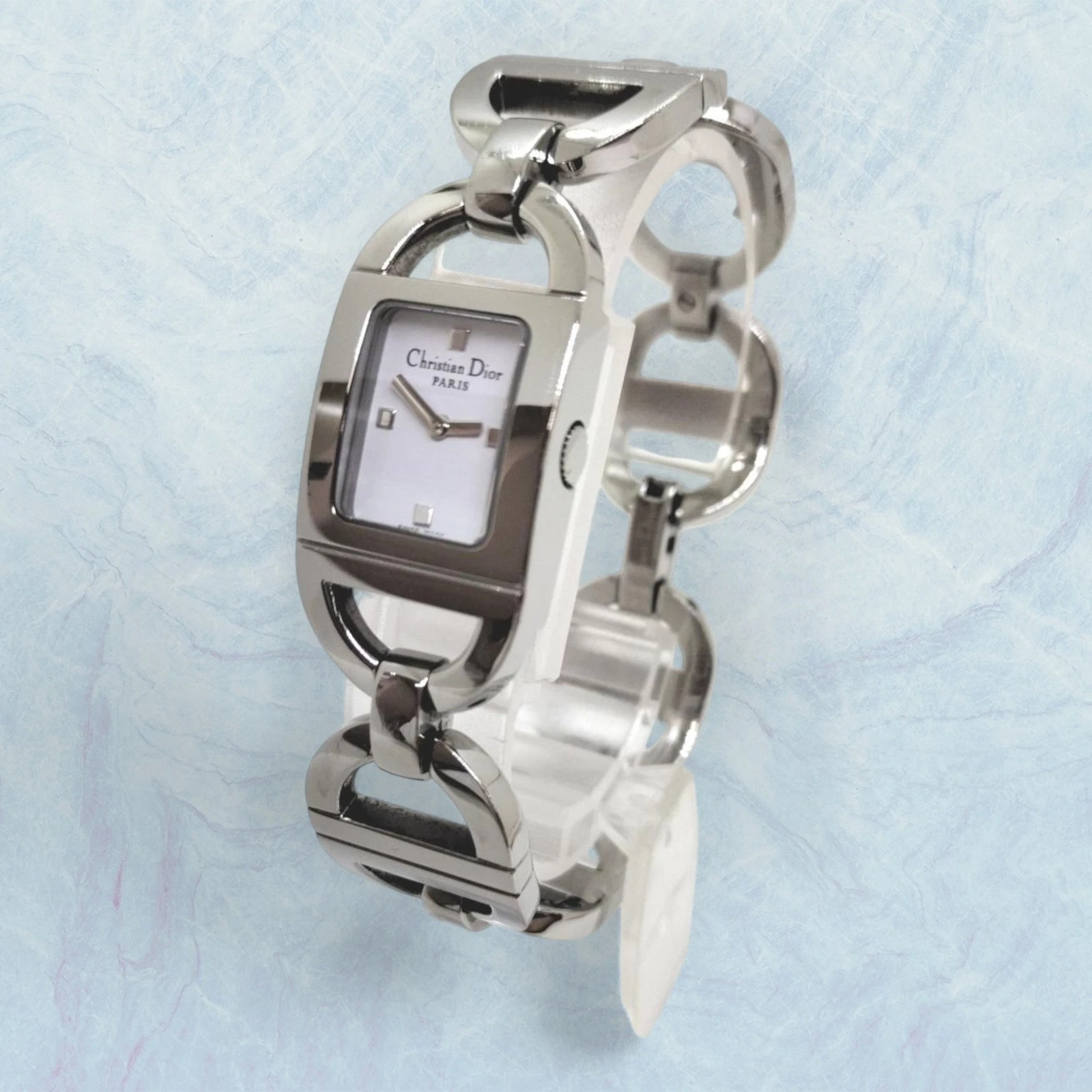Montre Bracelet DIOR D78 108 Pandora Quartz Authentique Fonctionne Femme 4826