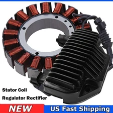 For 2008-2016 Harley Dyna Stator Coil & Regulator Rectifier 09 10 11 12 13 14 15
