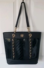 RI River Island Large  Black Tote Shopping Bag. good quality, looks great.