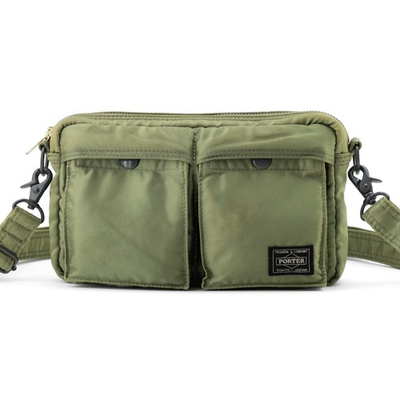 #ad #ad PORTER Yoshida Tanker Sling Shoulder Bag Sage Green Nylon Japan Authentic #A441 $114.00