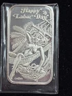 Crown Mint Holiday Beauties 1 OZ .999 Fine Silver Bar Vintage