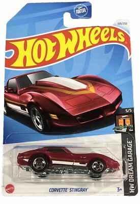 Hot Wheels Dream Garage Corvette Stingray, Burgundy