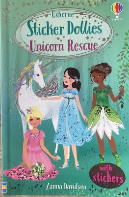 Unicorn Rescue - Usborne Sticker Dollies - paperback Burns, Heather|Davidson...