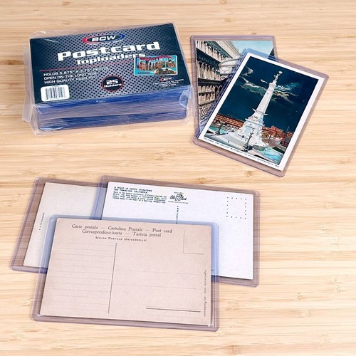 1 pack of 25 BCW 5 ⅞" x 3 ¾" Postcard Topload Holders - Picture 4 of 4
