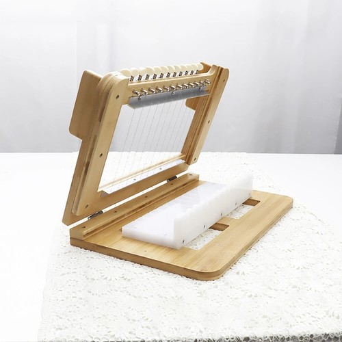 Manual Soap Cutter Cut 1-12 Bars Cut 1 Inch Bars Bamboo Soap Slicer w Steel Wire - Picture 7 of 10