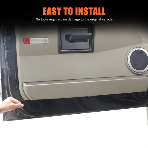PVC Gloss Black Door Anti-kick Panel Trim Sticker For Hummer H2 2003-2007 - Picture 3 of 13