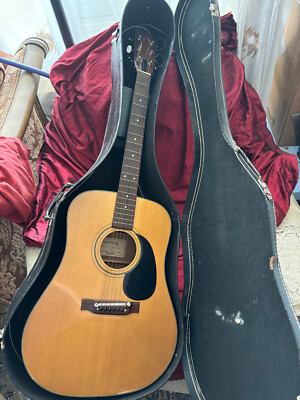 #ad CITATION CIT 5001 Acoustic Guitar Full size Made In Japan W case Excellent $135.00