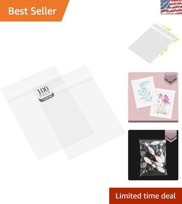 Durable Crystal Clear Storage Bags - Protect 11x14 Mats with Pack of 100