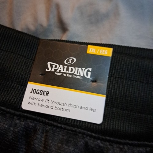 Spaulding Mens Jogger Size XXL Black NWT - Picture 4 of 6