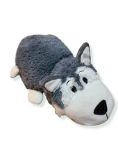 FlipaZoo Flip a Zoo Plush Polar Bear Poppi Husky Asher Stuffed Animal