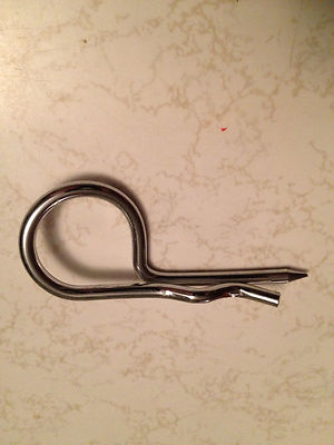 Chrome Steel Universal Hood Pin Hair Pin Style 1 Pc New