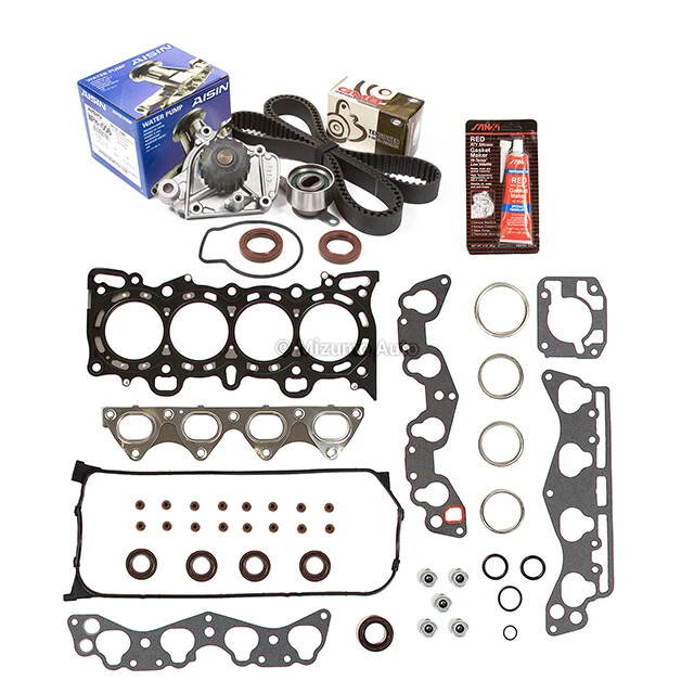 头垫圈套装定时皮带套件水泵适合 96-00 本田思域 D16Y5/Y7/Y8 — 第 2/4 张图片