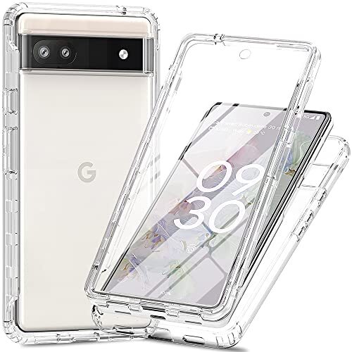 XINNI Cover per Google Pixel 6a, Protezione Schermo Integrata 360 Gradi (j8G)