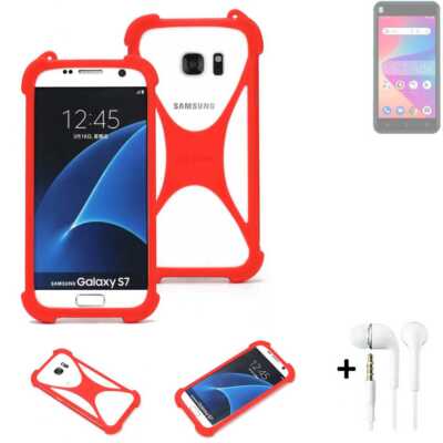 Schutz Hülle + Köpfhörer für BLU Studio X10L 2022 Handyhülle Case Bumper Si