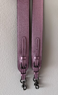 COACH NOVELTY IN METALLIC PINK ADJUSTABLE STRAP LEATHER NEW COACH METALLIC PINK LEATHER NOVELTY STRAP 22865 | eBay main image 4
