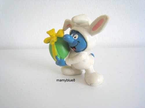 PUFFI VINTAGE 1982- PUFFO PASQUALE SCHTROUMPFS PEYO SCHLEICH MADE PORTUGAL - Picture 2 of 4