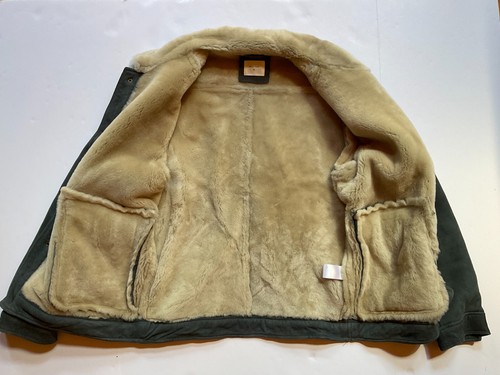 Billy Reid Made Italy DUKE Sheepskin Shearling Leather Jacket RRL Style-MEN- XL - Picture 5 of 9