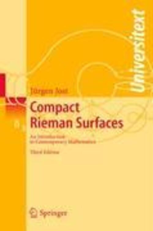 Thumbnail - Compact Riemann Surfaces An Introduction To Contemporary Mathematics