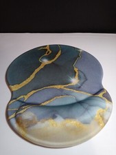 Ergonomic Mouse Pad With Wrist Rest Non-Slip Rubber Base Marble
