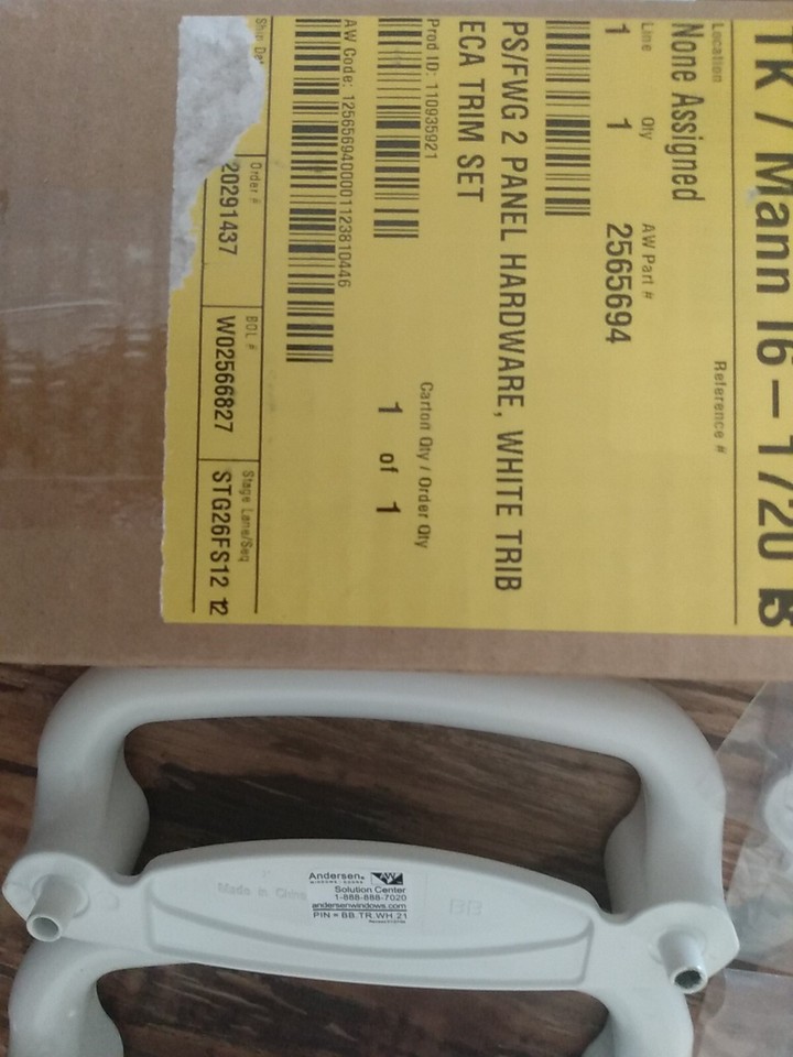 Anderson Tribeca Gliding patio door hardware set white eBay