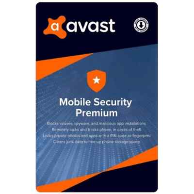 Avast Mobile Security Premium (Android) 1 Device, 1 Year - Avast Key - GLOBAL