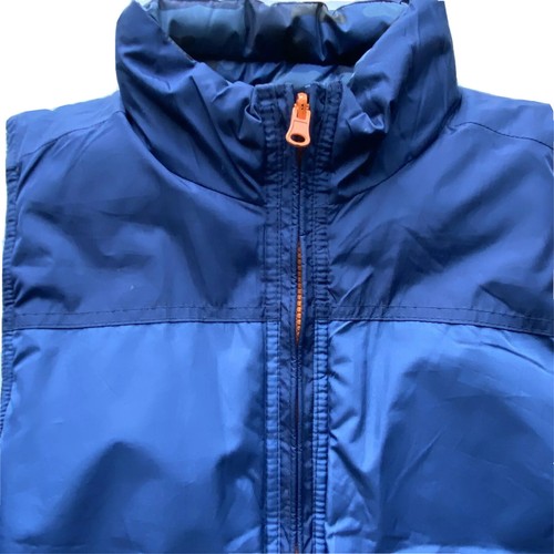 GAP Kids Boys Size Large Blue Camouflage Reversible Puffer Vest With Pockets - Picture 9 of 10