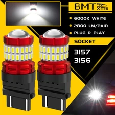 3157 3156 LED Reverse Backup Light Bright White 2800LM for Jeep Liberty 2002-13