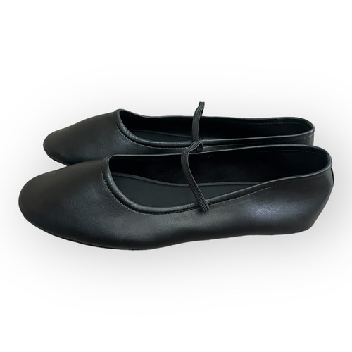 Women Flat Ballet Shoe Strap Black size 7.5 comfort travel shoes NEW - 第 3/5 張圖片