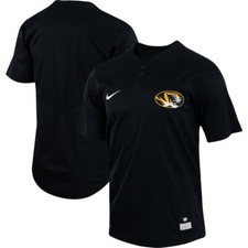 Missouri Tigers Nike Men's Black Two-Button Official NCAA Baseball Jersey
