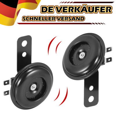 2Pcs Hupe 12V Laut 105dB-Universal Elektrisch Motorrad Auto Signalhorn Horn 65mm