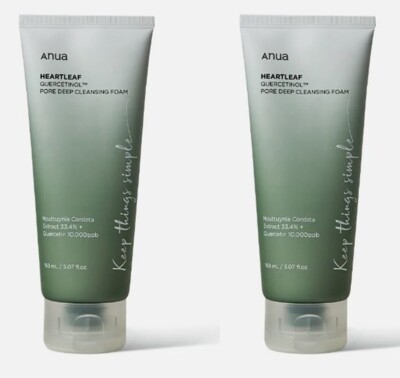 ANUA Heartleaf Quercetinol Pore Deep Cleansing Foam 150ml + 150ml - Purifying &