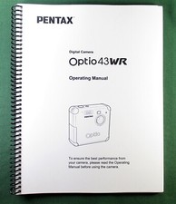Ricoh Optio 43WR OPerating Manual: 128 Pages  Protective Covers 