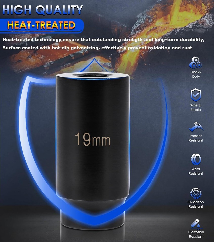 19mm Crank Bolt Socket 77080 Harmonic Balancer Socket Tool Replacement