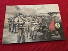 WW2 WWII US AMERICAN PARATROOPERS MACHINE GUN AIRBORNE Military War Poster Print